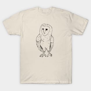 Pen and Ink Barn Owl T-Shirt